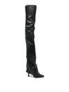 Attico Robin Otk Thingh High Boots Back Boots In Black