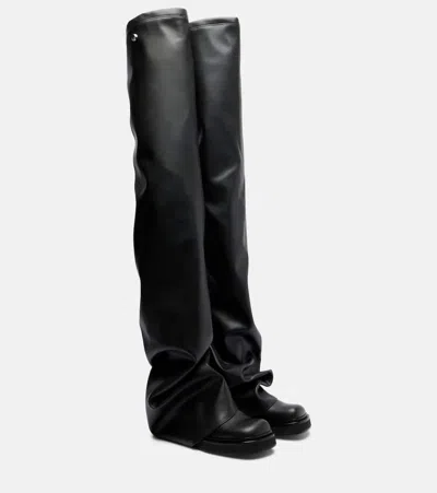 Attico Robin Over-the-knee Boots In Black