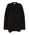 Attico Round-neck And Long-sleeved Sweater In Black