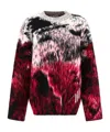 Attico Oversized Wool-blend Jacquard Sweater In Multicolor