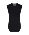 Attico Round-neck Vest In Black