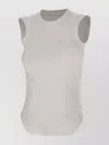 Attico Rounded Bottom Tank Top In White