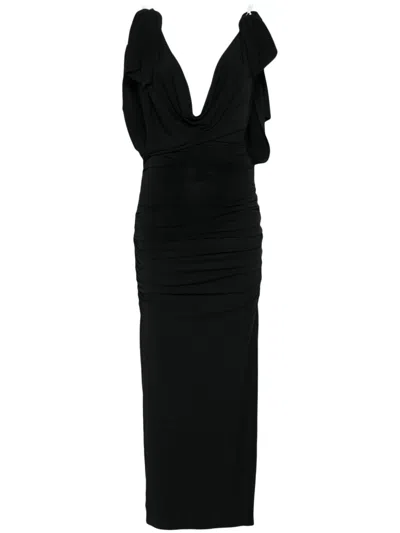 ATTICO RUCHED MAXI DRESS