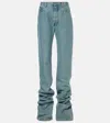 Attico Extra Long Slouchy Denim Jeans For Tall Individuals In Blue