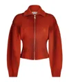 Attico Rust Cardigan In Red