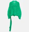Attico Ruth Alpaca-blend Sweater In Mint