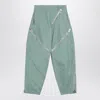 Attico Sage Green Trousers With Zip