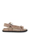 Attico Salinas Flatform Sandal In Animal Print