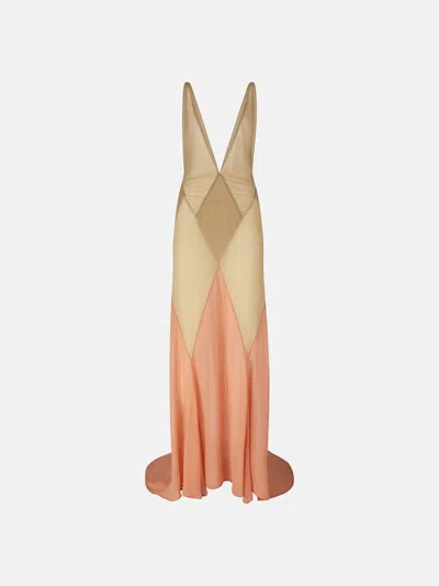 ATTICO SAND LONG DRESS