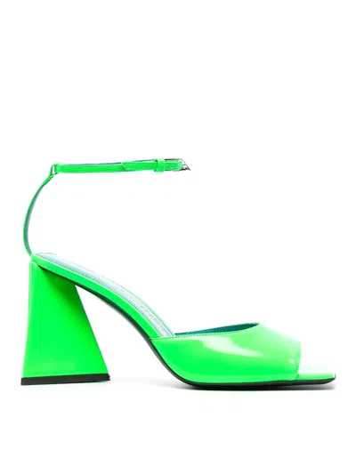 ATTICO PIPER SANDALS WITH SCULPTED HEEL