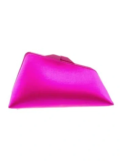 Pre-owned Attico Satin Clutch In Pink