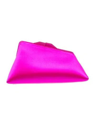 Pre-owned Attico Satin Clutch In Pink