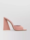 Attico Devon 110mm Satin Mules In Pink