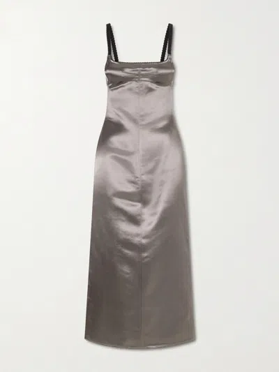 ATTICO SATIN MIDI DRESS
