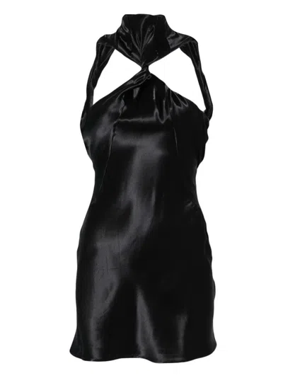 ATTICO SATIN MINIDRESS.