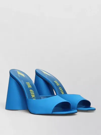 Attico Satin Mules In Blue