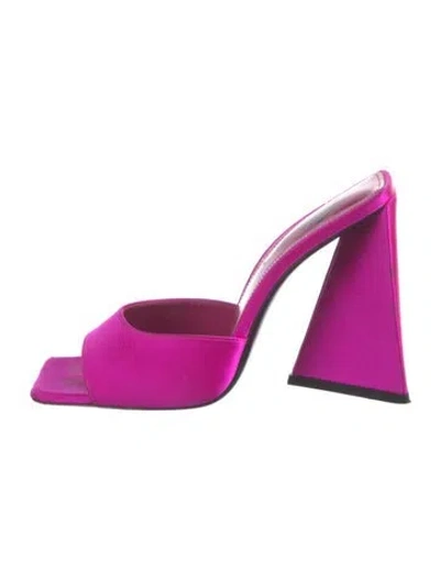 Pre-owned Attico Satin Sandals In Pink