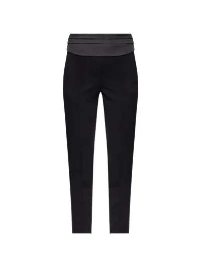 Attico Satin-waistband Trousers In Black