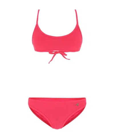 ATTICO THE ATTICO LOGO PRINTED BIKINI SET