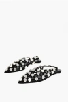 Attico See Through Slingback Mules With Rhinestones In Black