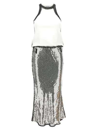 Attico Sequin Dress Dresses In Multicolor
