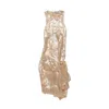 Attico Dress In Neutrals