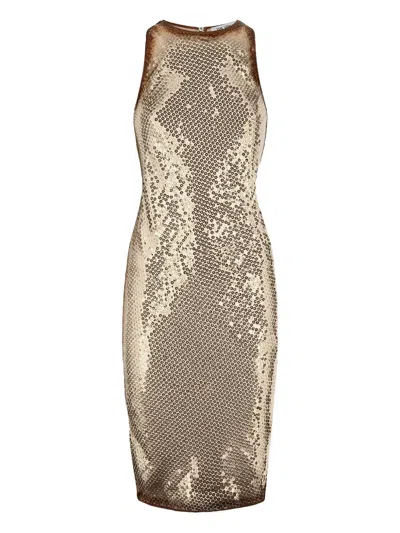 ATTICO SEQUIN-EMBELLISHED MINI DRESS