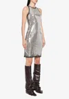 Attico The  Dresses In Silver