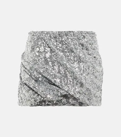 ATTICO SEQUINED MINI SKIRT