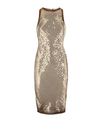 ATTICO SEQUINED SLEEVELESS DRESS