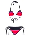 Attico Shaded Print Bikini Set In Pink