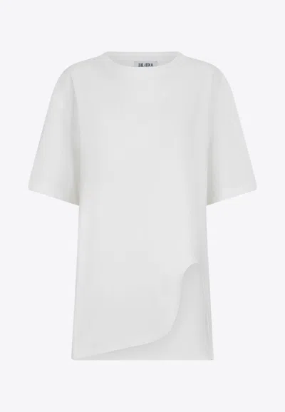 Attico White Cotton Oversize T-shirt