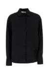 Attico Poplin Shirt Asymmetrical Hem