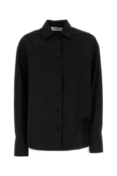 ATTICO THE ATTICO BLACK POPLIN SHIRT