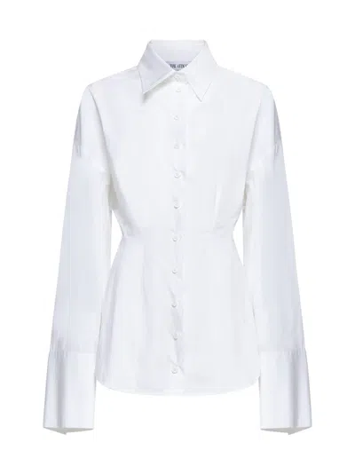 Attico Cotton Poplin Shirt In White