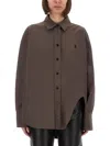 Attico ''diana'' Dark Brown Shirt