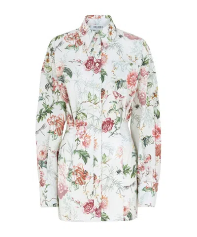 Attico Shirt Mini Dress In White