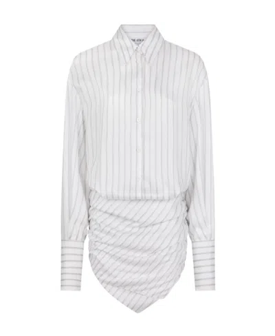 Attico Shirt Mini Dress In White