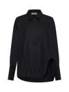 Attico Diana Oversize Shirt In Nero