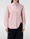 Attico Collared Neck Long Sleeves Shirt In Pink