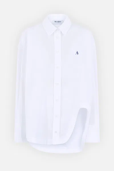 Attico Loose-fitting White Shirt With Classic Collar