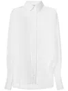 Attico Mousseline Oversized Shirt In White