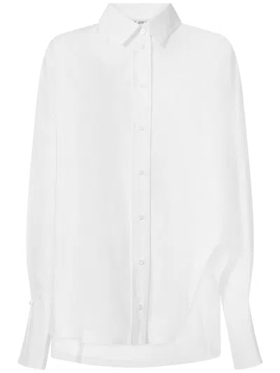 Attico Mousseline Oversized Shirt In White