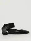 Attico Wrap Ankle Flat Sole Open Back Round Toe In Black