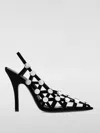 Attico Grid Slingback Dã©col In Black