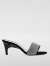 Attico The  Woman Sandals Black Size 8 Textile Fibers In Black