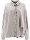 Attico Short Coat Vintage In Gray