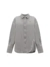 Attico Short Coat Vintage In Grey