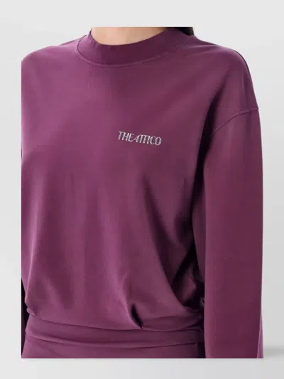Attico Short Dress Long Sleeves