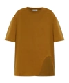 Attico Embroidered Logo T-shirt With Asymmetric Hem In Green